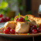Foie gras avec brioche et figues sur table rustique